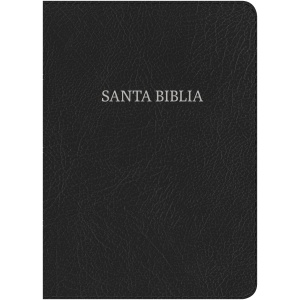 RVR 1960 Biblia Letra Súper Gigante Negro Piel Fabricada con Indice