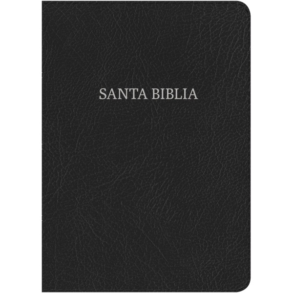 RVR 1960 Biblia Letra Súper Gigante Negro Piel Fabricada con Indice