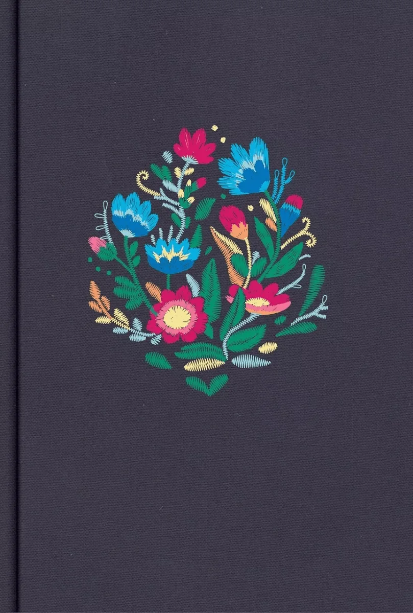 Biblia Grande, Letra Gigante Rvr1960 Azul Bordado Sobre Tela