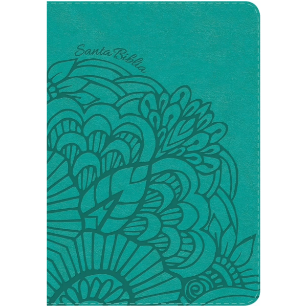 Biblia Compacta Letra Grande Rvr1960, Imitación Piel Aqua
