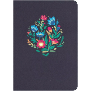 Biblia Compacta Rvr1960, Azul Bordado Sobre Tela