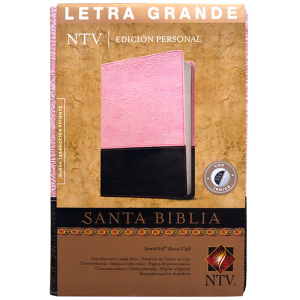 Biblia Ntv Edicion Personal Letra Grande rosa café 10pt - Image 7