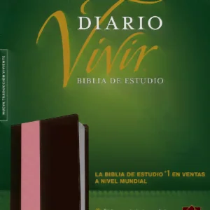 Biblia De Estudio Del Diario Vivir Ntv , Sentipiel Rosa/cafe