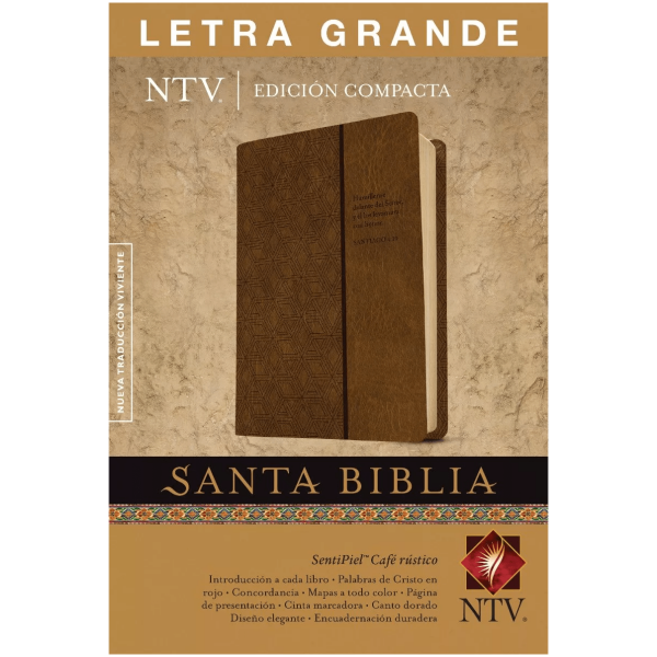 Santa Biblia Ntv, Edición Compacta , Café...