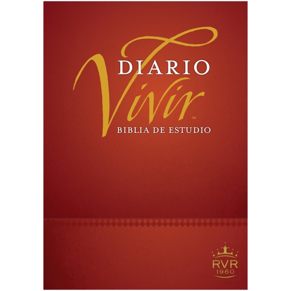 Biblia de estudio del diario vivir RVR60 Tapa Dura Vino