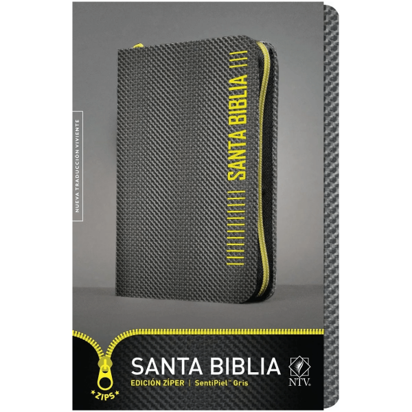Santa Biblia Ntv, Edición Zíper, Gris