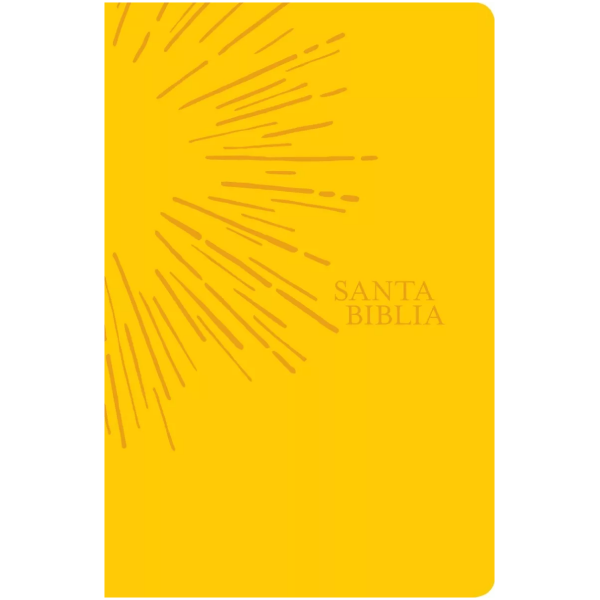 Biblia Edición Agape Ntv Imitación Piel Sol Amarillo