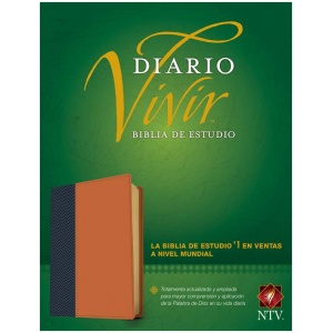 NTV Biblia Estudio Diario Vivir Con Índice Azul Café