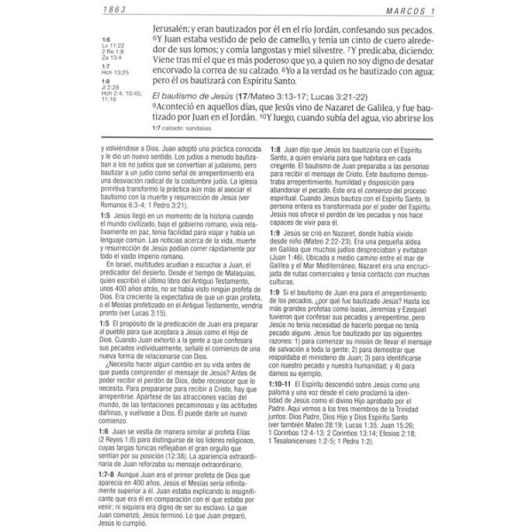 Biblia RVR60 de estudio Diario Vivir letra grande t/d índice - Image 8