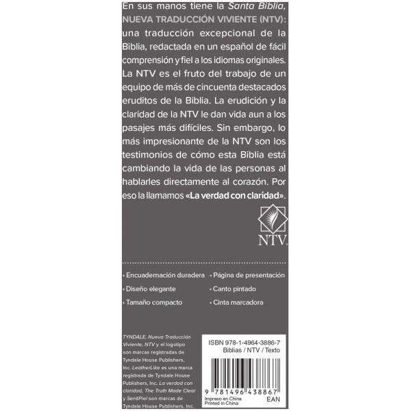 Biblia NTV Compacta Gris Salmo 23 - Image 2