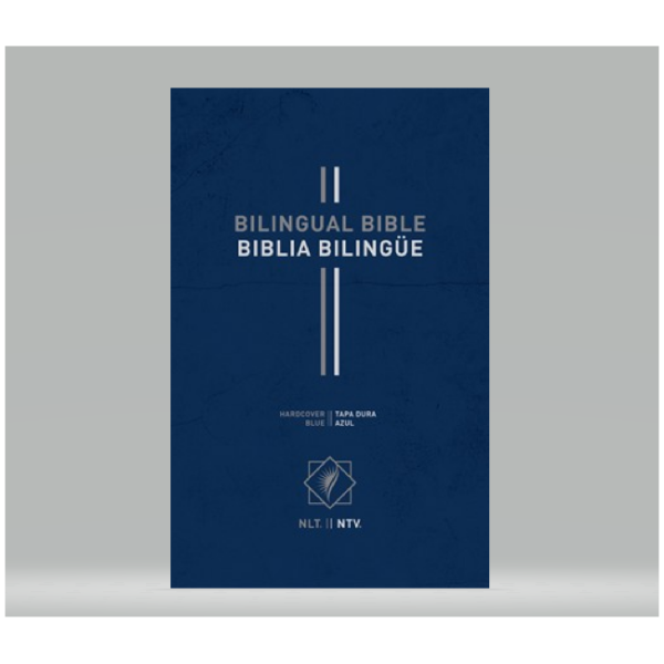Biblia Bilingue NLT/NTV tapa dura azul