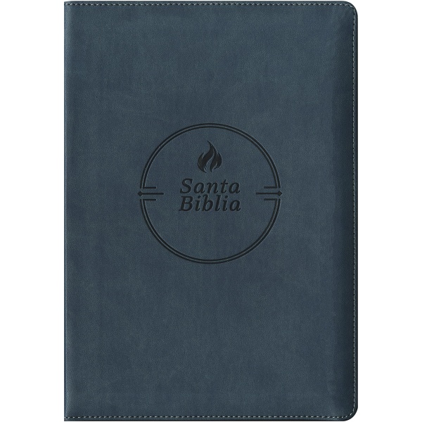Biblia RVR60 Edición Zíper Referencias Negro Flama - Image 3