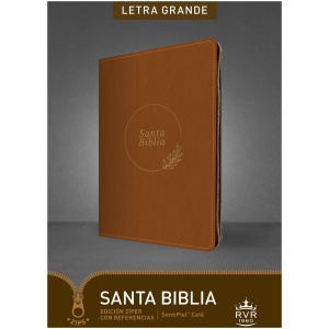 Biblia RVR60 Zíper con Referencias Café Letra Grande