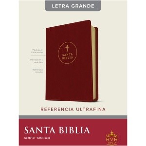 Biblia RVR60 Edición de Referencia Ultrafina Letra Grande café rojizo