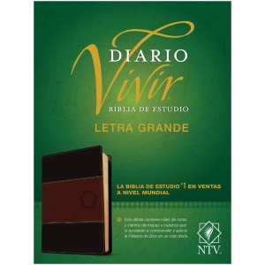 Biblia NTV De Estudio del Diario Vivir Letra Grande Negro Café