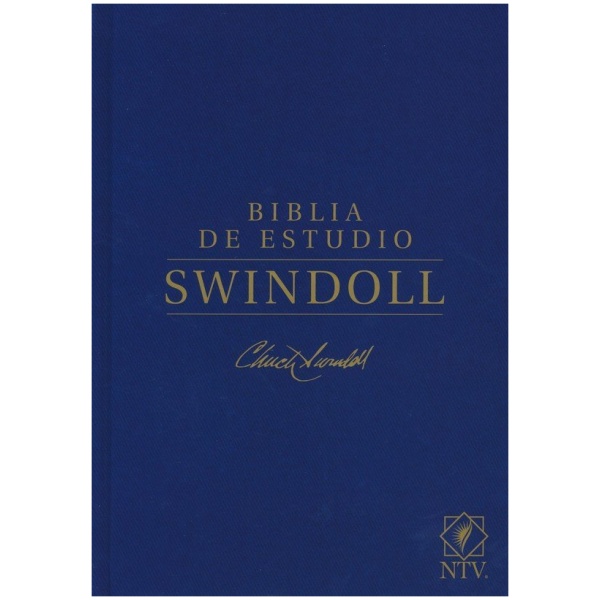 Biblia de Estudio Swindoll NTV Azul tapa dura índice