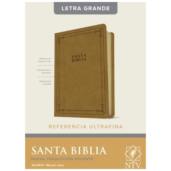 Biblia NTV Edición de Referencia Ultrafina Marrón Letra Grande - Image 2
