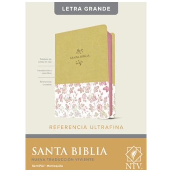 Biblia NTV De Referencia Ultrafina Letra Grande crema índice