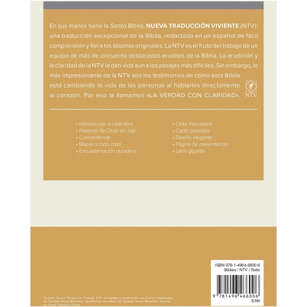 Biblia NTV Edición Manual Letra Grande Negro 12pt - Image 2