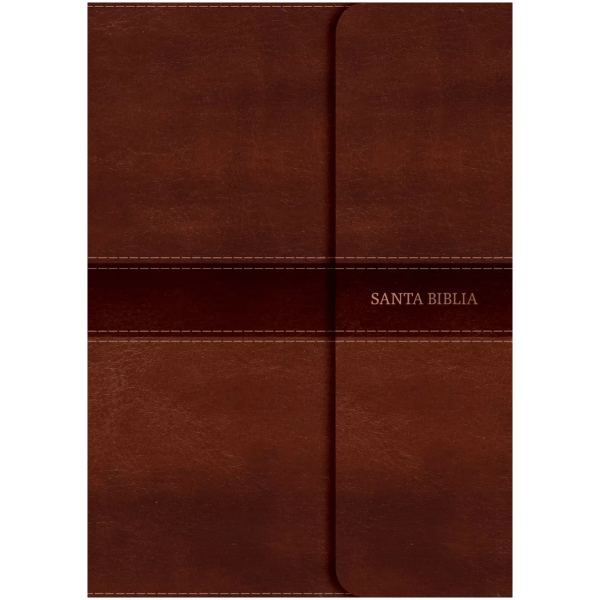Biblia Compacta Nvi, Imitación Piel Marrón Con Solapa E Imán