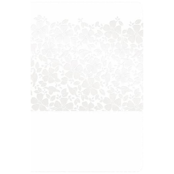 Biblia RVR1960 Recuerdo De Boda Blanco Floral Símil Piel 8.5pt - Image 2