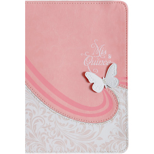 Biblia RVR60 Mis Quince Rosa Blanco