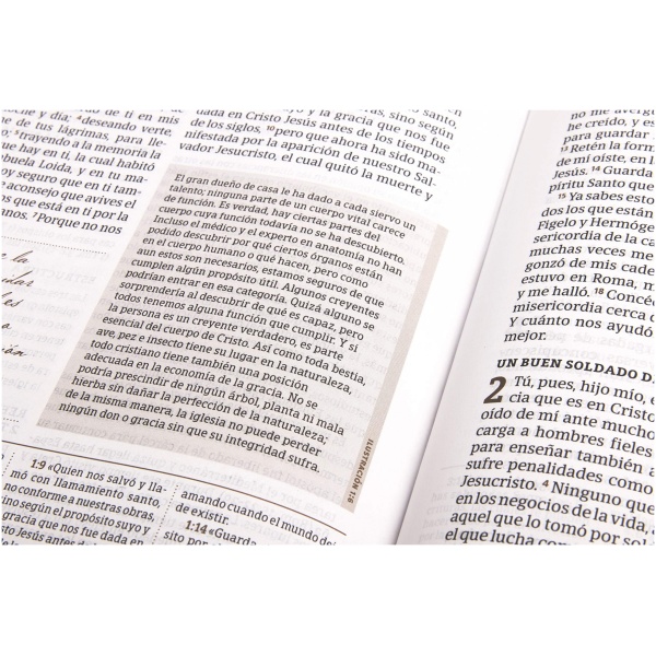 RVR 1960 Biblia de estudio Spurgeon, negro piel genuina - Image 2