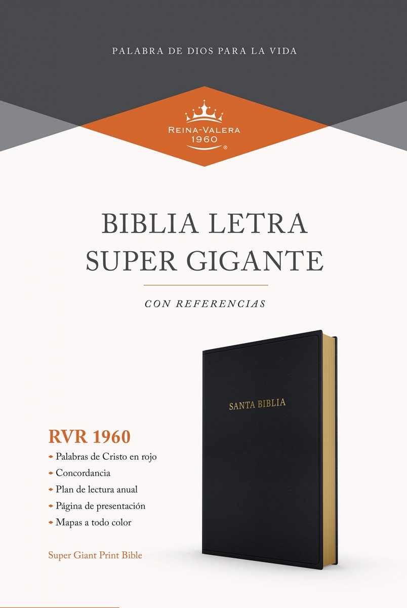 Biblia Letra Super Gigante con Referencias Negro