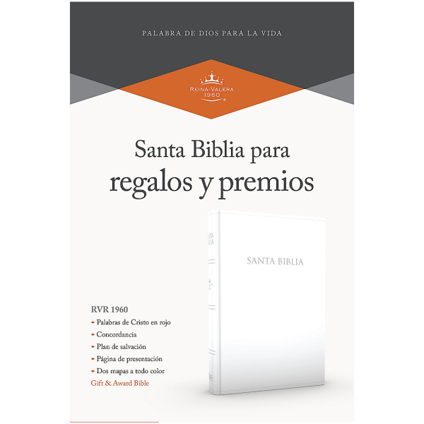 RVR 1960 Biblia para regalos y premios blanco imitación piel