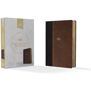 Biblia RVR1960 Temática De Estudio Marrón Oscuro