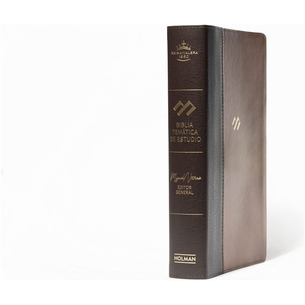 Biblia RVR1960 Temática De Estudio Marrón Oscuro índice - Image 2