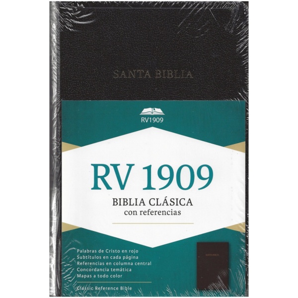 RV 1909 Biblia Clásica con Referencia negro imitación piel - Image 2