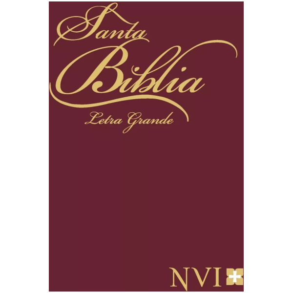 Biblia NVI Letra Grande Tapa Dura Vino