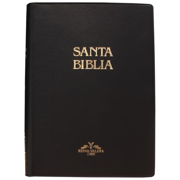 Biblia Mediana 1909 Vinil Negro Canto rojo Vro52 - Image 2
