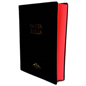 Biblia Mediana 1909 Vinil Negro Canto rojo Vro52