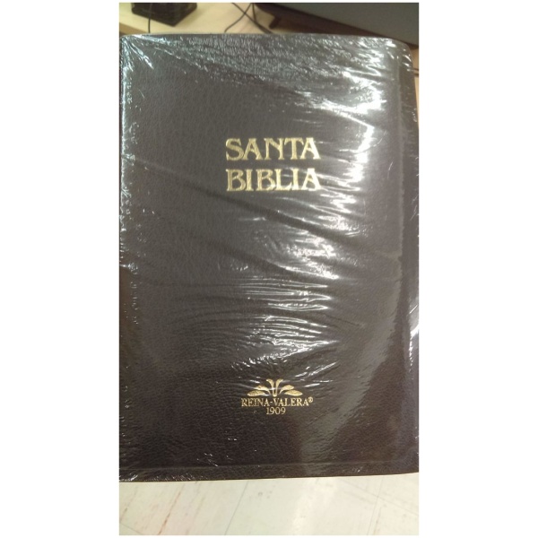 Biblia RV09 Mediana 1909 Imit Piel Negro Vr055