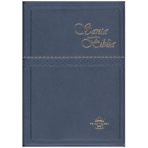 Biblia RVR60 bolsillo vinil con concordancia azul Rvr022C