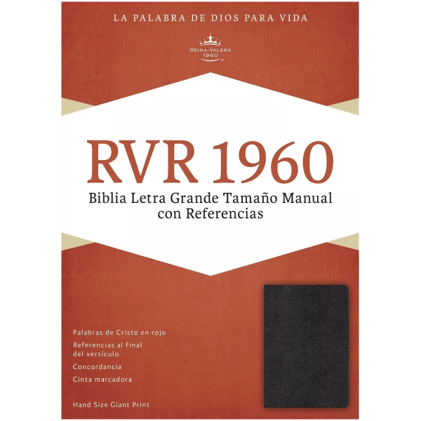Biblia Con Referencias Rvr60 Imitación Piel Negro Con Índice