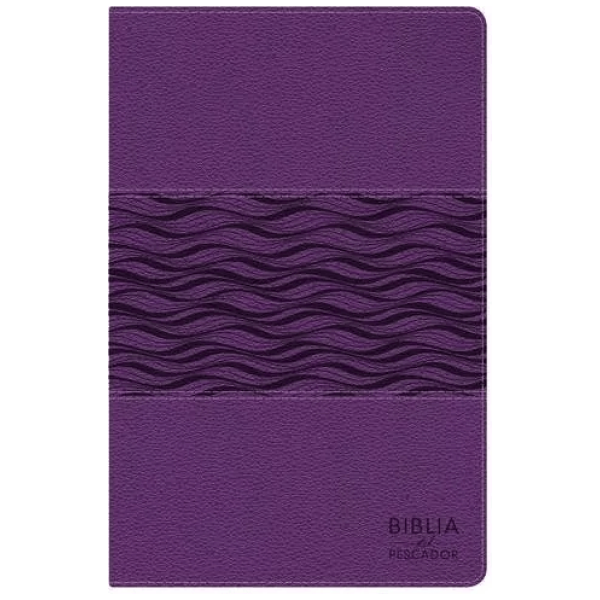 Biblia Del Pescador Ntv Imitación Piel, Color Morado