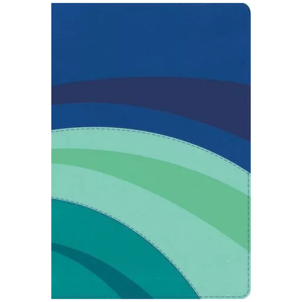 Rvr 1960 Biblia De Estudio Arco Iris, Azul Eléctrico/celeste