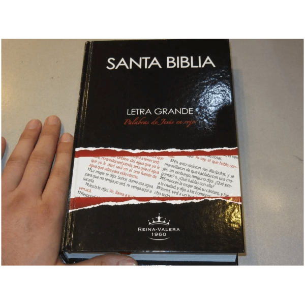 Biblia Letra Grande Tapa Dura Palabras De Jesús En Rojo Rv60