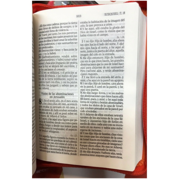 Biblia Bolsillo Con Cierre Rvr1960, Naranja - Image 6