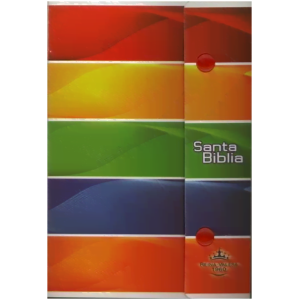 Biblia Tamaño Manual Rvr1960 Tapa Multicolor Vinil Con Broch