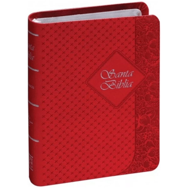 Biblia De Bolsillo, Imitación Piel, Rojo, Con Índice