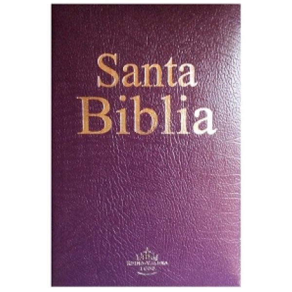 Biblia RVR60 mediana imitación económica lila RVR065e