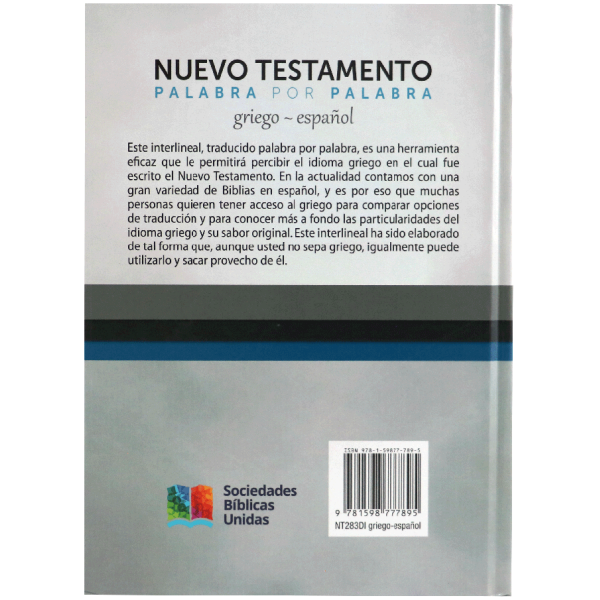 Nuevo Testamento Interlineal Palabra por Palabra griego español NT283DI - Image 3