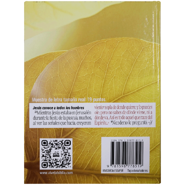 Biblia Rvc Letra Super Gigante Tapa Dura RVC083cLSGiPJR - Image 3