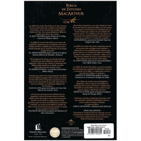 Biblia De Estudio Macarthur Letra Grande Tapa Dura Índice - Image 8