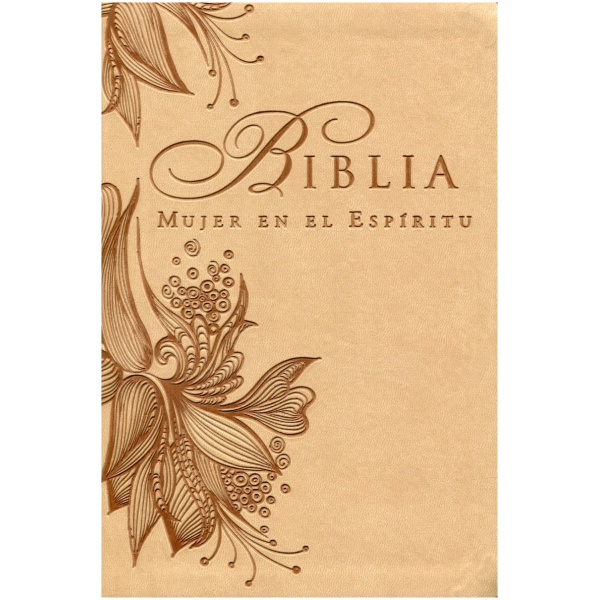 Biblia RV60 Mujer en el Espíritu piel color beige