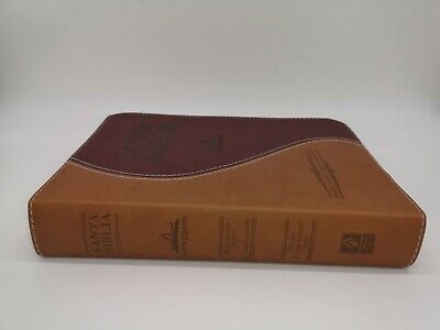 Biblia Lt Gigante Concordancia RVA 1909 Im Piel Café Rojo 14 pt índice - Image 2